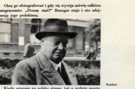 Józef Kożdoń. Fot. z książki M. Wańkowicza 'Sztafeta' (1939), prezentowanej na wystawie w KC.