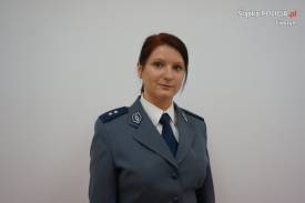 Komendant Komisariatu Policji w Zebrzydowicach podkom. Monika Buczkowska 