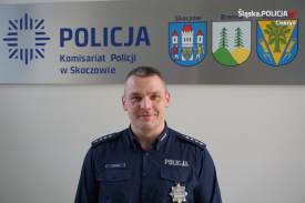 Zastępca Komendanta Komisariatu Policji w Skoczowie asp. sztab. Ireneusz Kopiec 