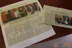 Informacja prasowa o współpracy w lokalnej gazecie w Reiskirchen/ 