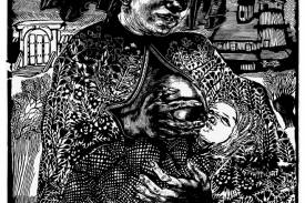 Jadwiga Smykowska, Pod Twoją obronę, 1997, drzeworyt sztorcowy. I nagroda za grafikę w Międzynarodowym Triennale Drzeworytu ?XYLON 8? we Fryburgu, 1979 r. 