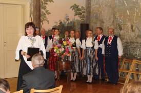 Uroczystość prowadziła Przewodnicząca Komisji Kultury, Sportu i Promocji Rady Powiatu Cieszyńskiego Beata Sabath fot. Dorota Kochman