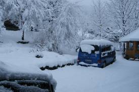 W Szczyrku jeszcze więcej śniegu. foto ks. Jan Byrt