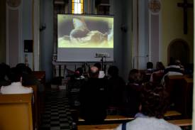 Na Kaplicówce można było oglądać transmisję  beatyfikacji z Watykanu fot. Piotr Iwacz