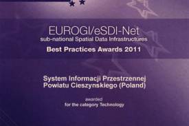 System Informacji Przestrzennej Powiatu Cieszyńskiego został laureatem europejskiego konkursu 