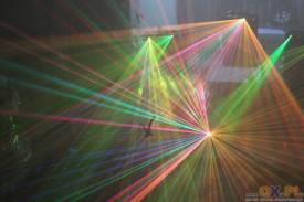 Projekcja laserowa byłą nowością w programie festiwalu.