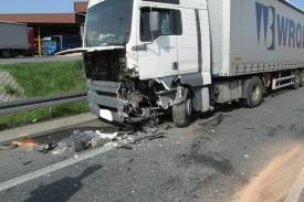 Wypadek na przejściu granicznym w Boguszowicach fot: JRG Cieszyn