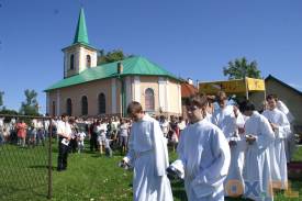 ostatnia procesja ze starego kościoła w Krasnej 11.06.2009, fot. indi