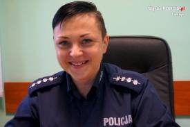 Zastępca Komendanta Komisariatu Policji w Wiśle asp.szt. Ilona Oleszczuk. Fot: KPP w Cieszynie