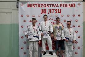Aleksander Piotrowski ze złotym medalem. Fot. arch. klubu Judo Cieszyn
