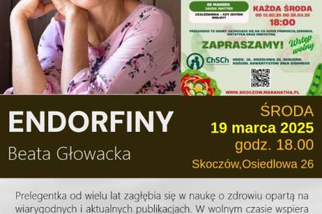 ENDORFINY - Beata Głowacka - spotkanie 6/7 na temat zdrowia