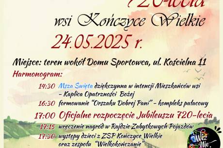 Jubileusz 720-lecia wsi Kończyce Wielkie