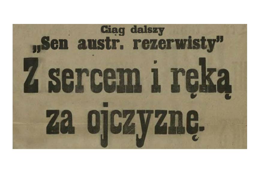 Przed 100 laty na łamach prasy na Śląsku Cieszyńskim pisano... (8/1/16)
